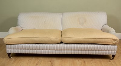 Lot 201 - A large modern Howard-style Country House sofa...