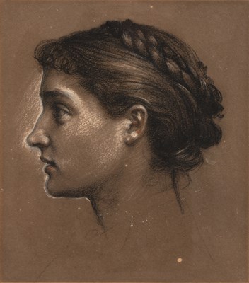 Lot 309 - Sir Edward John Poynter (1836-1919) Head of a...