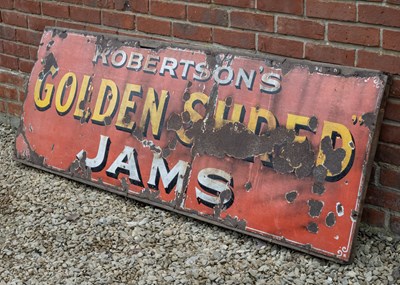 Lot 1200 - A large 'Robertson's Golden Shred Jams' wooden sign