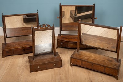 Lot 311 - A collection of four mahogany dressing table...