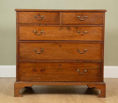 Lot 325 - A chest of drawers, mahogany, with three...