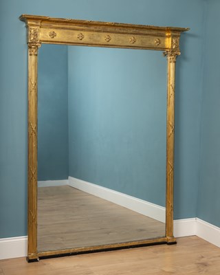 Lot 474 - A large Regency style giltwood mirror