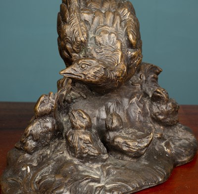 Lot 6 - A contemporary bronze sculpture of a Kingfisher and a contemporary bronze sculpture of a Pheasant