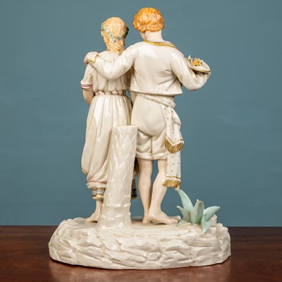 Lot 20 - A Royal Worcester Hadley figural group