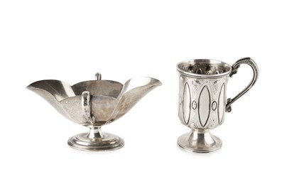 Lot 601 - A mid Victorian silver christening mug, with...