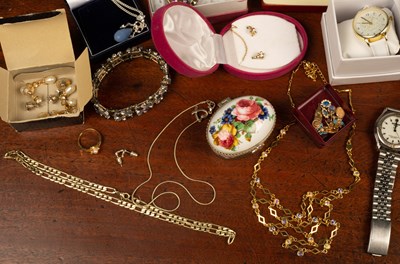 Lot 21 - A collection of costume jewellery and watches