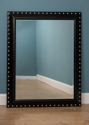 Lot 340 - A large rectangular wall mirror