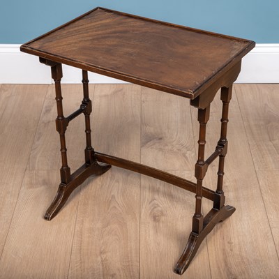 Lot 312 - A small mahogany occasional table, 51cm w x...