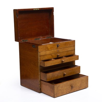 Lot 134 - An early 20th century mahogany medical cabinet...