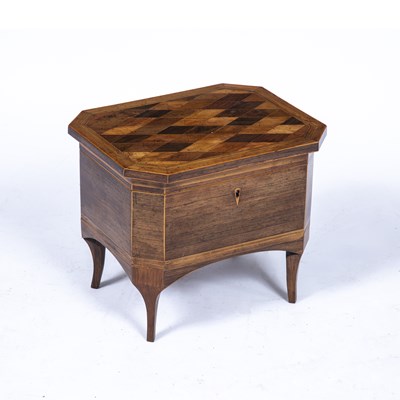Lot 114 - An early 19th century rosewood tea caddy...