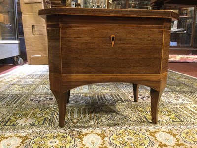 Lot 114 - An early 19th century rosewood tea caddy...