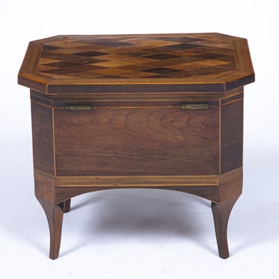 Lot 114 - An early 19th century rosewood tea caddy...