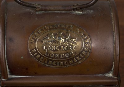 Lot 297 - Merryweather & Sons of London copper and brass...