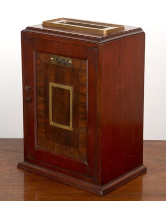 Lot 40 - Large mahogany Country House style post box...