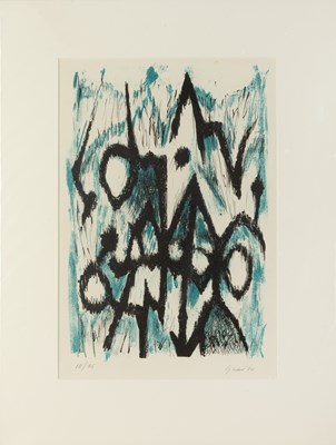 Lot 2 - William Gear (1915-1997) Black Element, 1950...