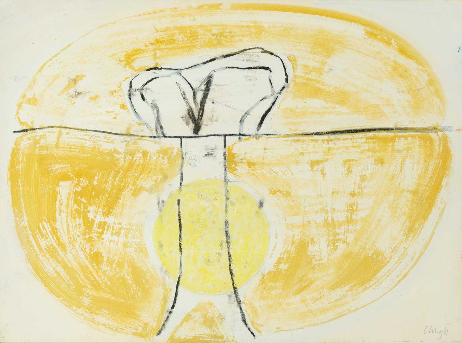 Lot 93 - Prunella Clough (1919-1999) Yellow Oval, 1964...