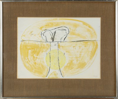 Lot 93 - Prunella Clough (1919-1999) Yellow Oval, 1964...