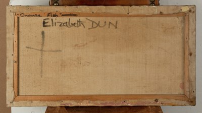 Lot 11 - Elizabeth Dun (1923-1995) Orange Fish signed...