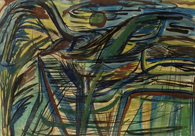 Lot 9 - Patrick Hayman (1915-1988) Landscape signed in...