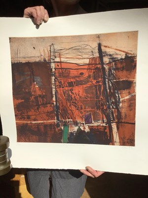 Lot 91 - Barbara Rae (b.1943) Highland Fence, 1993 6/40,...