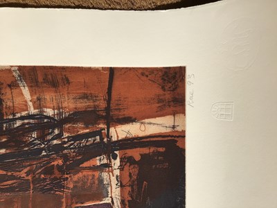 Lot 91 - Barbara Rae (b.1943) Highland Fence, 1993 6/40,...
