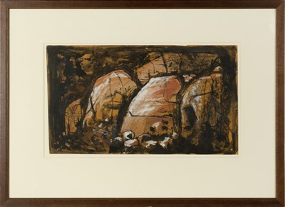 Lot 125 - John Piper (1903-1992) Rocks at Nant Ffrancon,...