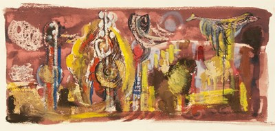 Lot 111 - Modern School Abstract, 1957 signed with...