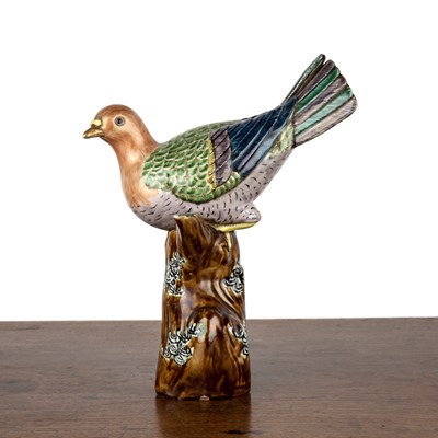 Lot 69 - Porcelain model of a bird Chinese, 19th...