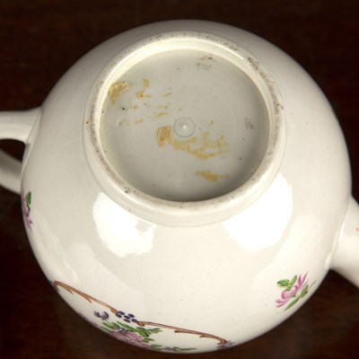 Lot 309 - Porcelain teapot, probably Worcester circa...