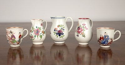 Lot 312 - Small group of English porcelain late 18th...