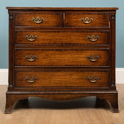 Lot 295 - Small chest of drawers, mahogany, two smaller...