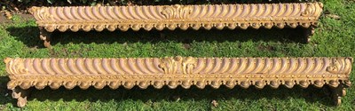 Lot 1165 - A pair of 19th century giltwood pelmets