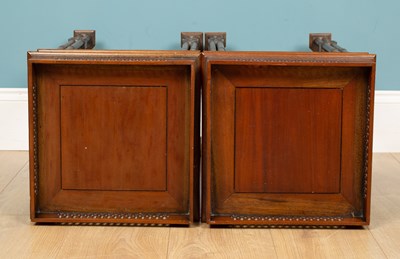 Lot 95 - A pair of Georgian-style hardwood occasional tables
