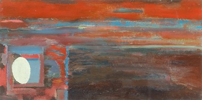 Lot 95 - Derek Hyatt (1931-2015) Sunset & Girl...