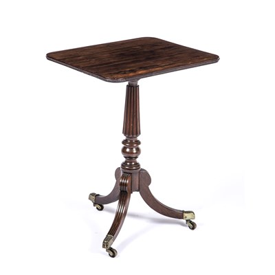 Lot 188 - A William IV rosewood tripod table with a...