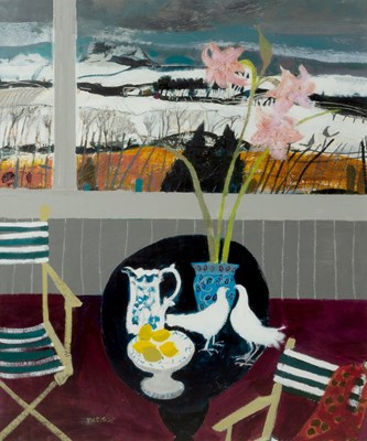 Lot 385 - Christine Woodside (b.1946) February, Fife...