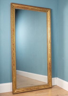 Lot 211 - A large gilt and red painted framed wall...