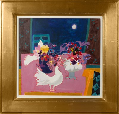 Lot 382 - Christine Woodside (b.1946) New Moon signed...