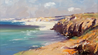 Lot 266 - Ken Knight (b.1956) Coastal Path to...