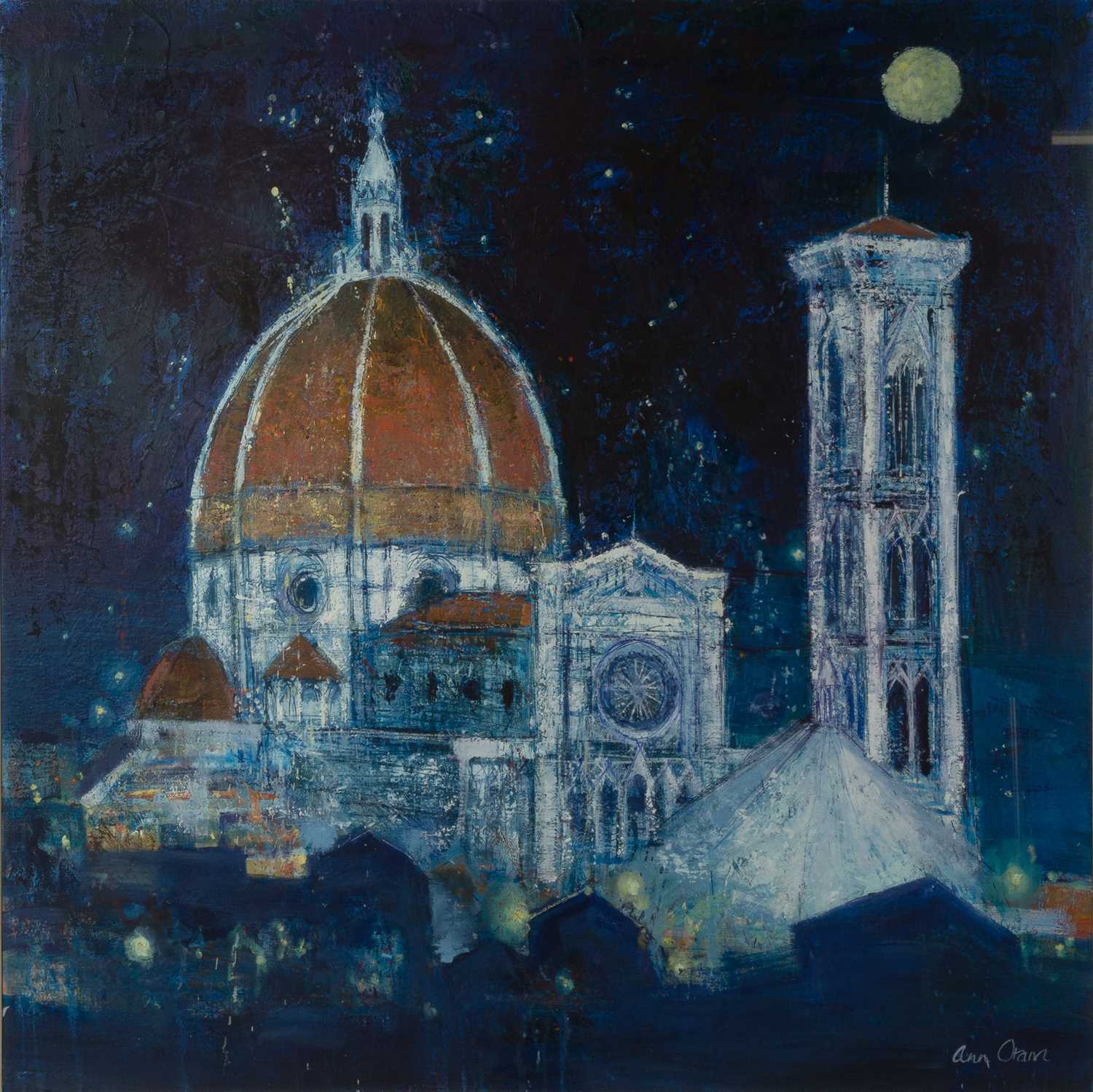 Lot 381 - Ann Oram (b.1956) Florence Cathedral Against