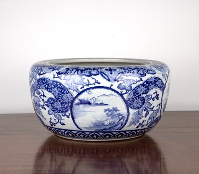 Lot 207 - Japanese fish bowl or footbath Late 19th/early...