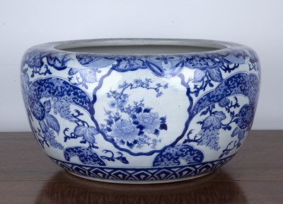 Lot 207 - Japanese fish bowl or footbath Late 19th/early...