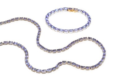 Lot 47 - A collection of tanzanite jewellery,...