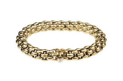 Lot 134 - A fancy-link bracelet by Fope, of two colour...