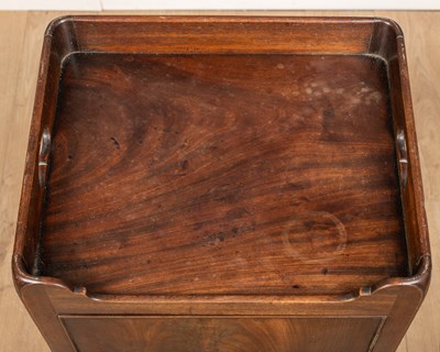 Lot 213 - A mahogany pot cupboard