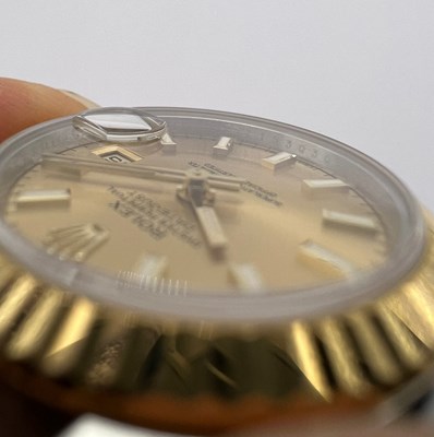 Lot 188 - A lady's stainless steel and yellow gold...