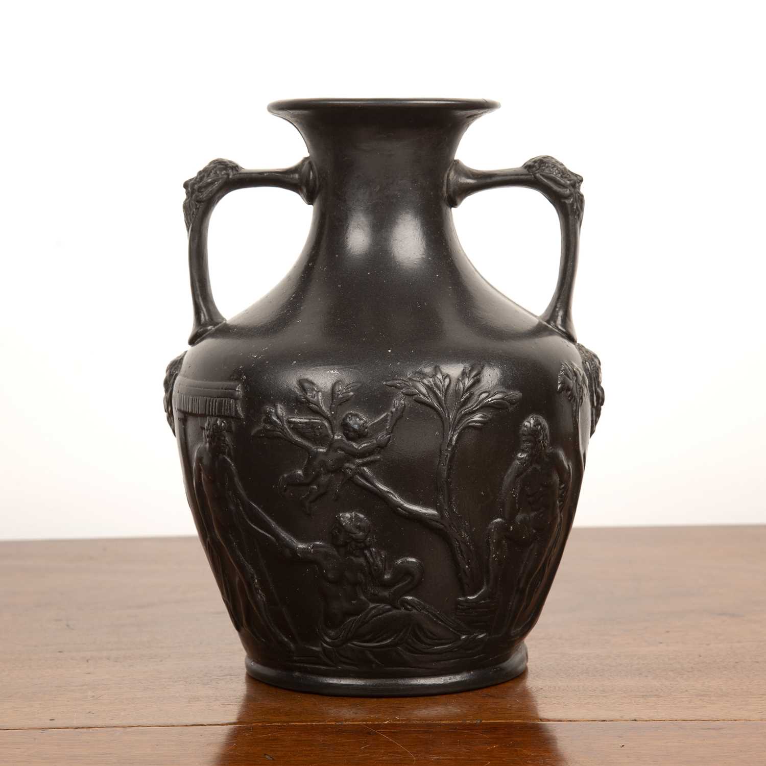 Lot 231 - Black basalt copy of the Portland Vase...