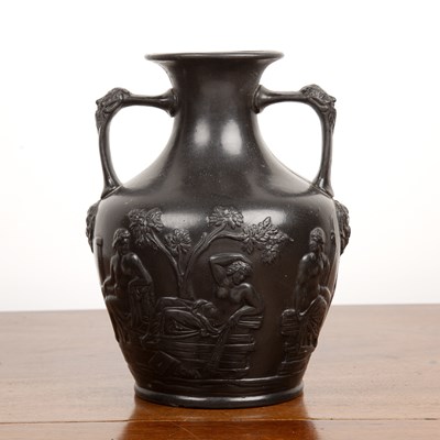 Lot 231 - Black basalt copy of the Portland Vase...