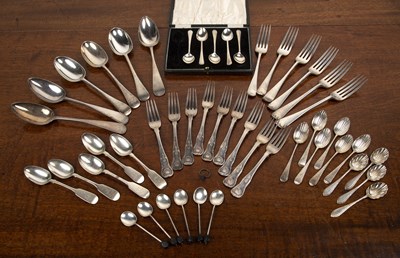 Lot 238 - Collection of silver flatware and cutlery...