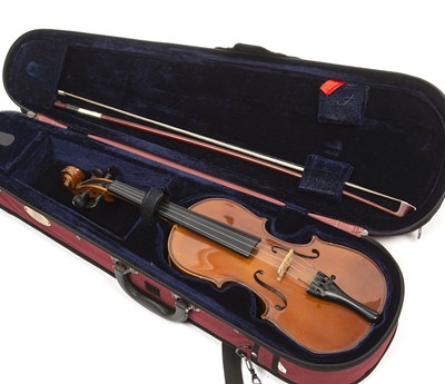 Lot 158 - A Stentor half size violin with bow, cased